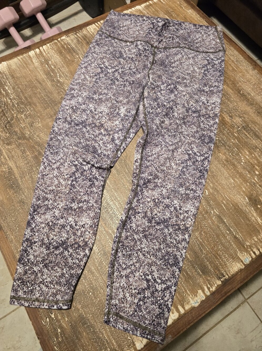 Fabletics Lavender Speckle High-Rise Leggings